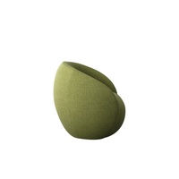 Keno Design Canapé de bureau italien Tissu coloré Loisirs sans jambes Fauteuil de coin pour une place