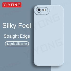 เคสโทรศัพท์ซิลิโคนเหลวกันกระแทกสำหรับ <span class=keywords><strong>iPhone</strong></span> SE <span class=keywords><strong>2022</strong></span> <span class=keywords><strong>SE3</strong></span> 8 7 6 Plus มีกล้องคู่ปกป้อง SE2 - Product Image 6