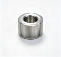 Bague moletée personnalisée en acier inoxydable, usinée par tournage CNC, électroérosion à fil et brochage, à couple élevé, antidérapante, pour connexion mécanique