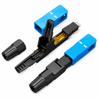Precio de Fábrica ZAWEDA CT001 LC Adaptador de Fibra Óptica Simplex Monomodo FTTH Conector Acoplador de Fibra Óptica Telecom SC/APC