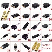 Jack Audio Y Splitter 6.35mm Male ke 2 1/4 Inch 6.35mm Female, Jack Stereo 6.35mm 2 Pin Konektor Male Female