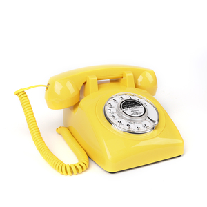 <span class=keywords><strong>Téléphone</strong></span> <span class=keywords><strong>fixe</strong></span> rétro ABS, <span class=keywords><strong>téléphone</strong></span> à cadran rotatif, <span class=keywords><strong>téléphone</strong></span> filaire vintage pour la maison ou le bureau - Product Image 4