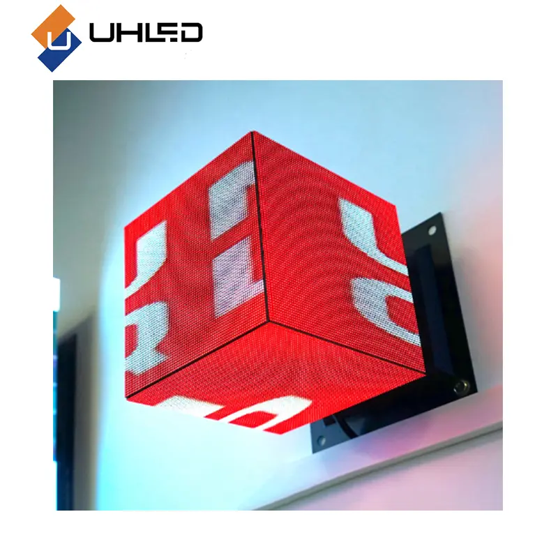 Indoor Water proof Special-förmiger Bildschirm Shop Signs Cube Werbe bildschirm Led Rubik's Led Cube Display Store Indoor UHLED