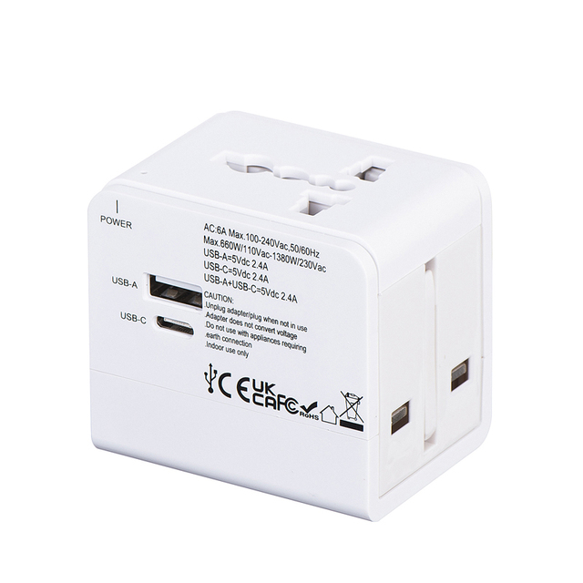 Hot Style All-in-One Dual USB International Wall Charger AC Plug Multi-Functional Travel Adaptor for Mobile Phone Universal Plug