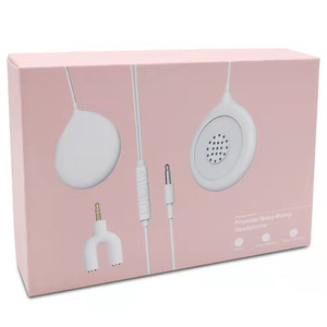 Haut-parleur prénatal <span class=keywords><strong>pour</strong></span> femme enceinte, diffuseur de <span class=keywords><strong>musique</strong></span> <span class=keywords><strong>pour</strong></span> le ventre, écouteurs étanches IPX-4 en ABS avec suppression du bruit - Product Image 3