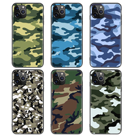 Ốp Lưng Điện Thoại Silicon Màu Đen Quân Đội Camo Tùy Chỉnh, Ốp Lưng Cho Điện Thoại iPhone 7 8Plus 11 Pro Max XR XS 12 Mềm TPU