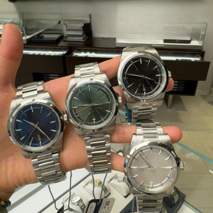 Reloj de Vestir Minimalista de Acero Inoxidable de 4 Colores con Correa de Metal para Hombre Longinesing - Product Image 1