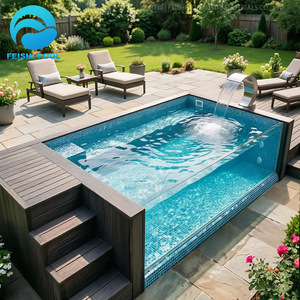 <span class=keywords><strong>Piscine</strong></span> extérieure en fibre de verre pour jardin, conteneur <span class=keywords><strong>maritime</strong></span>, 20 pieds, 40 pieds, maison préfabriquée, grand jacuzzi, spa de nage, <span class=keywords><strong>piscine</strong></span> hors sol - Product Image 3