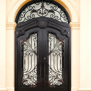 Puerta <span class=keywords><strong>Exterior</strong></span> de jardín, puerta de seguridad de hierro forjado - Product Image 4