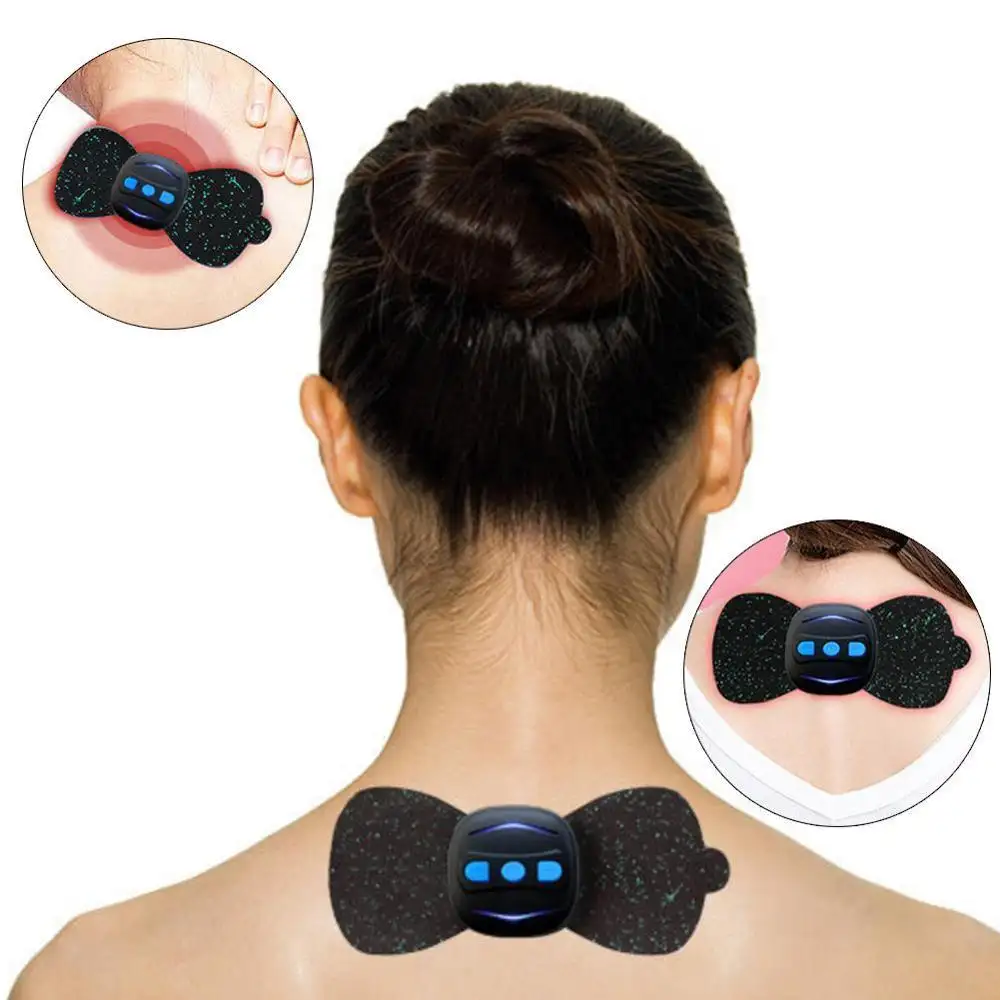 Neue Mini tragbare Lades timulator Schmerz linderung Massage Aufkleber Elektrische Nacken beine Taille Rücken massage geräte