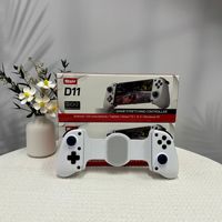 Manette de Jeu Sans Fil Extensible RGB Light D11 pour SWITCH/Android/IOS Tablette/PS4/XBOX avec Turbo/Gyroscope 6 Axes/Vibration