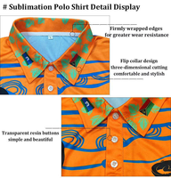 Individuell Bedrucktes Poly-Spandex Schnelltrocknendes Kurzarm-Poloshirt für Herren Mikrofaser Barbados Damen Stilvolles Polo-Shirt