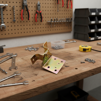 Charnière escamotable à 360 degrés pour meubles, accessoires de quincaillerie, table coulissante auto-adhésive en zinc plaqué