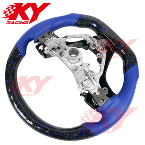 Accesorios Interiores para Toyota Camry SE XSE TRD Corolla XEI LE RAV4 Crown 2012-2024, Volante de Fibra de Carbono Forjado con LED y RPM - Product Image 3