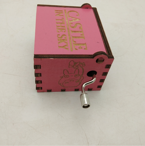 Caja de Música Personalizada de Madera para Días Festivos, Cajas de Regalo de Madera, Artesanías de Madera Tallada con Asa - Product Image 5