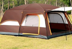 Outdoor 4 Person Waterproof Camouflage Family Camping <b>Tent</b> Double Layers One Bedroom Living <b>Room</b> Structure Sale - Product Image 5