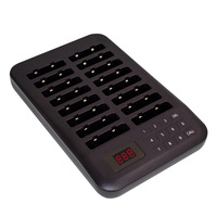Clavier tactile noir 16 buzzers dispositif d'appel sans fil Vibration dispositif de cueillette de repas sans fil pour magasin de thé au lait