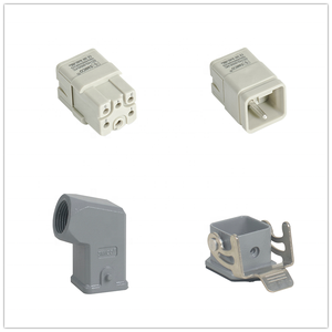 09120053001,09120053101 HQ-005 16A 5 1ピンr6ピントップエントリー同様のハーティングハンQ5/0圧着ヘビーデューティーコネクタ - Product Image 5