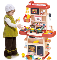 Haute Qualité Cuisine Enfants Jouets Ensembles 43pcs Mini Cuisine Jouets Enfants Réel Cuisine Évier Ensemble Jeu En Plastique Cuisine Jouets pour Enfants