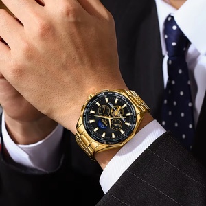 For Brand Luxury Fashion Tourbillon Quartz <b>Watch</b> Men Stainless Steel 3BAR Water Resistant Luminous Chronograph Sport - Product Image 3