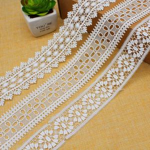 निर्माता सफेद पानी में घुलनशील कपास नेत्रगोलेट कढ़ाई फीता ट्रिम - Product Image 5