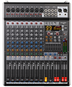 Mezclador de Audio Multicanal de 8, 12 y 16 Canales, Consola de Mezcla de Sonido con Reproducción y Grabación USB BT, Efectos DSP Digitales Integrados - Product Image 1