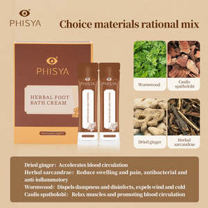 Phisya krim rendam kaki Herbal tradisional untuk mengurangi bau kaki, menenangkan kaki nyeri, meningkatkan tidur dengan kayu hangat dan jahe kering - Product Image 5