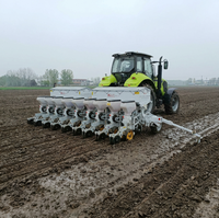 Semoir à maïs LEROX haute précision à 6 rangs, entraînement motorisé avec boîte de vitesses, largeur de travail 2400-4200 mm, haute productivité
