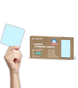 Detergent Sheets Baby Lavender Foam Production Scent Dryer Holder Box 2021 Eco Laundry Sheet