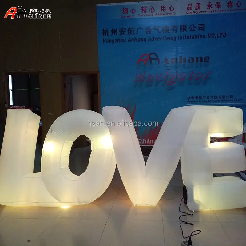 Inflatable LED Light Letter LOVE for Valentine's Day