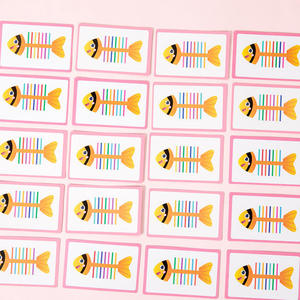 มอนเตสซอรี่ของเล่นไม้สำหรับการศึกษาการจำแนกการจำแนกสีลายก้างปลาเกมจับคู่ - Product Image 3