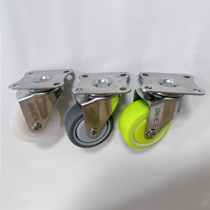 Fabrik preis benutzer definierte Farbe 2 Zoll 50kg Tragfähigkeit Edelstahl tpr Nylon pu Nachlauf Stahl Rollen rad starr - Product Image 5