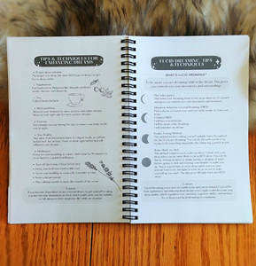 LABON Dream Journal Notebook Spiral Bound Kraft Cover Guide de suivi pour enregistrer Interpréter et réfléchir <span class=keywords><strong>sur</strong></span> les rêves - Product Image 6