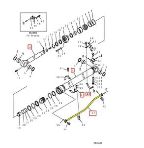 Cilindro Hidráulico para Escavadeira PC360 300: Tubo de Aço para Linha Hidráulica de Rompedor - Product Image 3