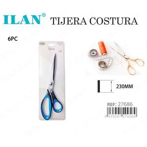 Ilan <b>Sewing</b> <b>Scissors</b> 230Mm Blue Black Handle Tailoring Use - Product Image 3