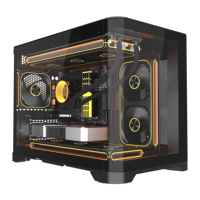 Boîtier PC de bureau Mid-Tower avec écran LCD latéral en verre trempé circulaire, boîtier blanc pour PC, cabinet CPU, refroidissement ATX, boîtier d'ordinateur de jeu