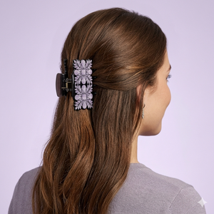 Premium Cellulose Acetate Hair Claw <b>Clips</b> Vintage Plaid Floral Hair Clamps Non-slip Large Acrylic Shark <b>Clip</b> for Women Wholesale - Product Image 5