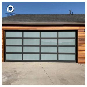 Porte <span class=keywords><strong>de</strong></span> <span class=keywords><strong>garage</strong></span> sectionnelle é<span class=keywords><strong>l</strong></span>égante à isolation thermique, té<span class=keywords><strong>l</strong></span>écommande automatique, anti-effraction, étanche aux intempéries, sur mesure pour villa - Product Image 2