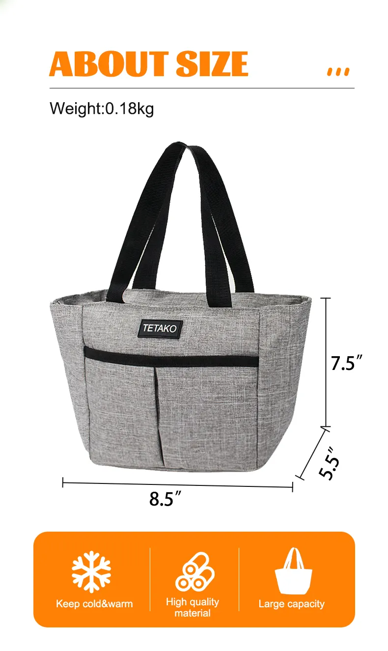 Custom high quality best lunch cooler tote bags