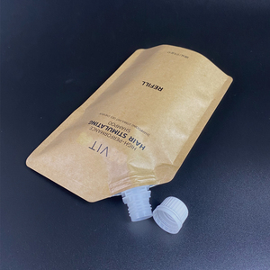Custom Printed ECO Friendly Biodegradable <b>Stand</b> Liquid Kraft Paper <b>Bags</b> Spout Pouch - Product Image 2