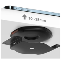 Comptoir de cuisine de salle de bain intégré de manière transparente caché sous la surface 30mm chargeur sans fil longue distance pour mobile