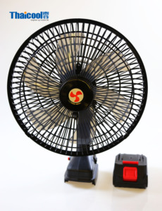 신상품 11 인치 플라스틱 자동차 팬 장거리 대용량 배터리 충전식 공기 냉각 팬 캠핑 및 낚시 - Product Image 3