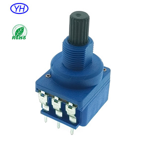 R16R2S Muestras gratuitas Potenciómetro rotatorio con interruptor de 10A 10k 250k 470K 500k ohm de película de carbono - Product Image 3