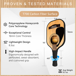 Noyau en nid d'abeille haute densité sur mesure OEM, épaisseur 16 mm, sans bordure, durable, léger, portable, fibre de carbone T700 de haute qualité - Product Image 5