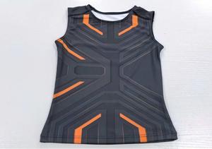 Conjunto Deportivo para Niños, Chaleco y Pantalones Cortos, Estampado Degradado, Manga Corta, Elástico, Sin Costuras, Secado Rápido, Transpirable - Product Image 6