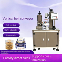 Machine d'emballage verticale semi-automatique pour sceller les boîtes transparentes en forme de cœur pour chocolats, biscuits, pots et contenants à biscuits
