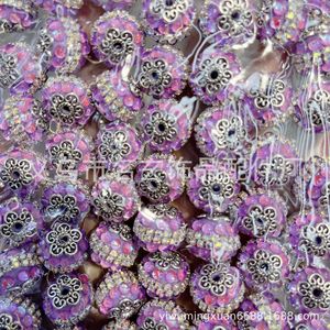 Usine En Gros Acrylique Industrie Lourde Népal Diamant Boules et Perles Perles En Vrac Couleur Accessoires Fabrication de Bijoux - Product Image 2