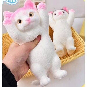 Jouet anti-stress en TPR simulé pour chat, doux et confortable, nouveauté pour enfants, jouet souple réduisant l'anxiété, vente en gros d'usine - Product Image 2