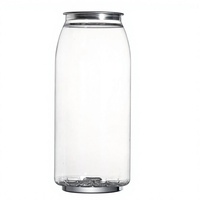 Vente en gros de canettes de boissons jetables en PET de 500 ml avec ouverture facile pour bière, jus, boissons gazeuses, eau minérale, soda