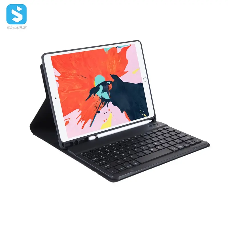 Voor ipad 10.2 keyboard case ultradunne draadloze toetsenbord voor ipad toetsenbord 10.2 2019 case